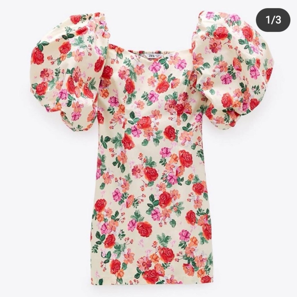 Zara The Caroline Dress mini floral NWT - size S